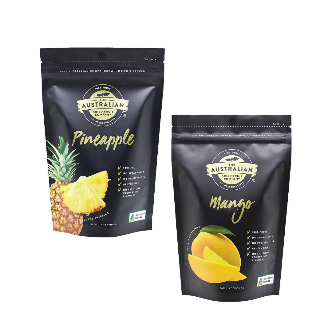 100% Australian Made Dried Kensington Pride Mango & Pineapple Pieces Mix <br> 2 pack (Save 15%) (4568148115505)